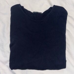 Brandy Melville Navy Blue Cotton Sweater